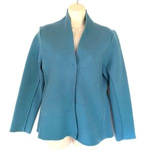 Eileen Fisher wool sweater jacket cardigan XS